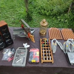 Lot SEARS Craftsman Miter Saw /Sockets /other Tools/Hardware.