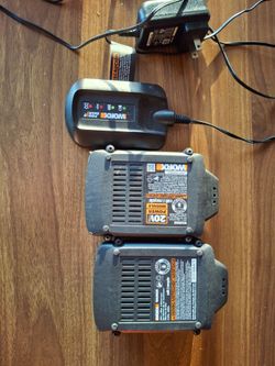 Worx 20v batteries and charger