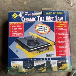 4” ceramic tile wet saw
