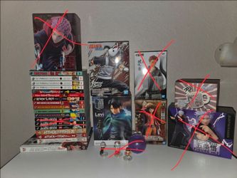Anime figurines and manga!