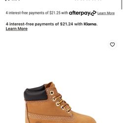 Baby TIMBS / Timberland Brown Brand New