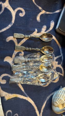 Silver tea spoons