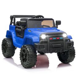 Kids Ride on Truck with Remote Control, 4 Wheels 12V Battery Powered Kids Car