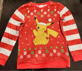 Pokemon Pikachu Kids XL Christmas Sweatshirt