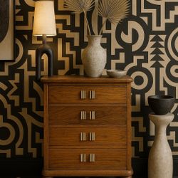 1930 Art Deco Chest Of 5 Drawers