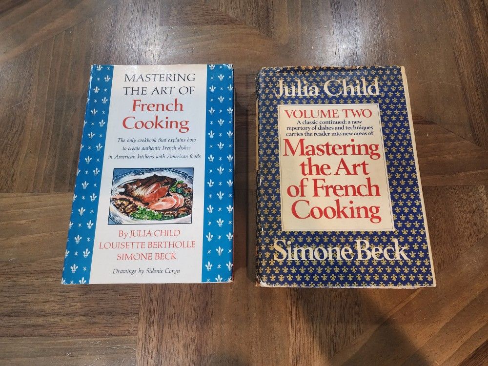 Mastering the Art of French Cooking Vol 1 & 2 Julia Child 1961 & 1970 Book Club