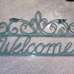 Metal WELCOME Wall Art