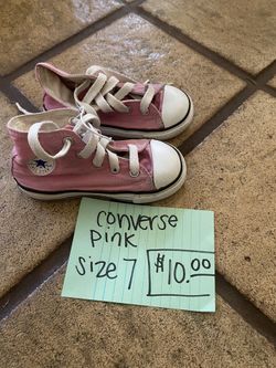 Converse Size 7 Toddler $10 baby Outfit $5 Size 6-9m