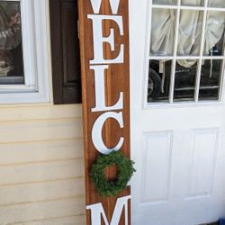 6 Foot Tall Welcome Sign Yard Art