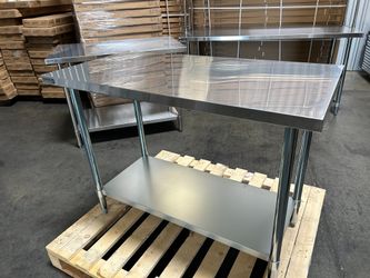 New 48x24 stainless steel work tables NSF