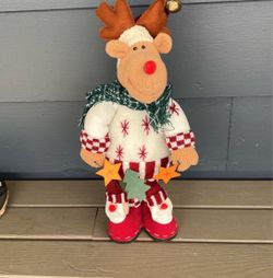 Christmas Reindeer Plush Holiday Decoration