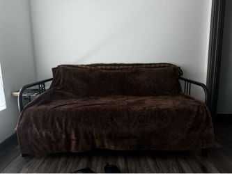 IKEA Fyresdal Daybed Frame – Black, Twin/Full Convertible, 2 Mattresses Included – $150