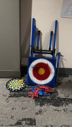 Kids Indoor Multi-Game Target & Dart Set
