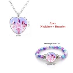 K-pop 2pc B racelet And N ecklace Set