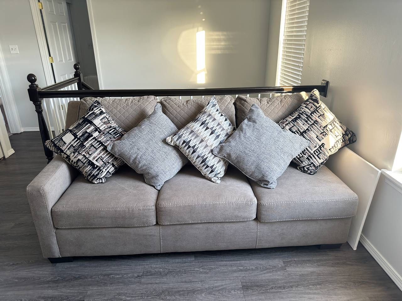 Stylish Mocha 3-Seater Sofa