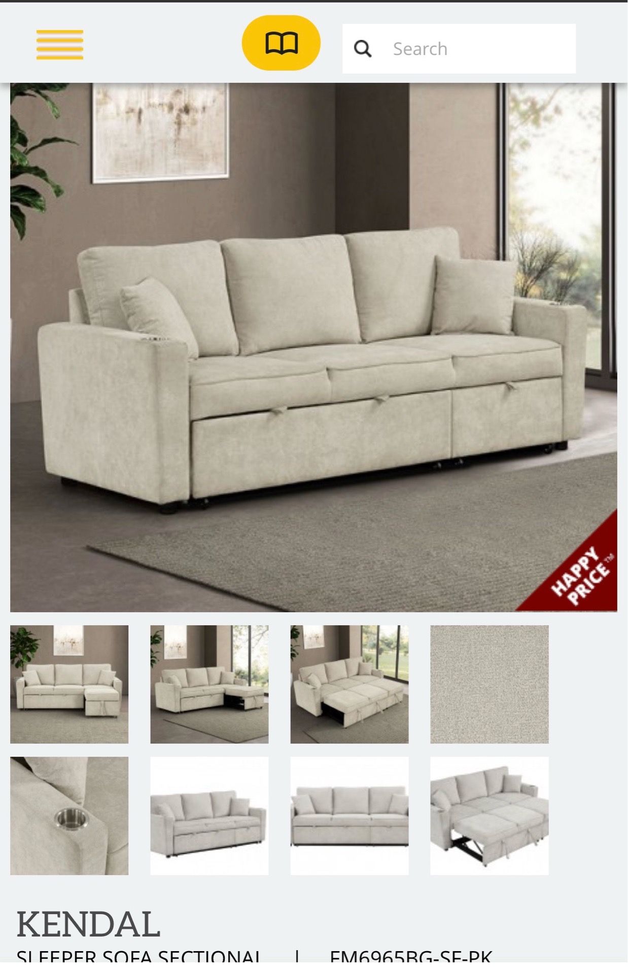 Pull out sofa bed new in box