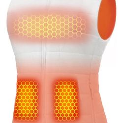 Heated Vest For Women + 7.4V Fast Charge Large Capacity Battery (Medium -White) 