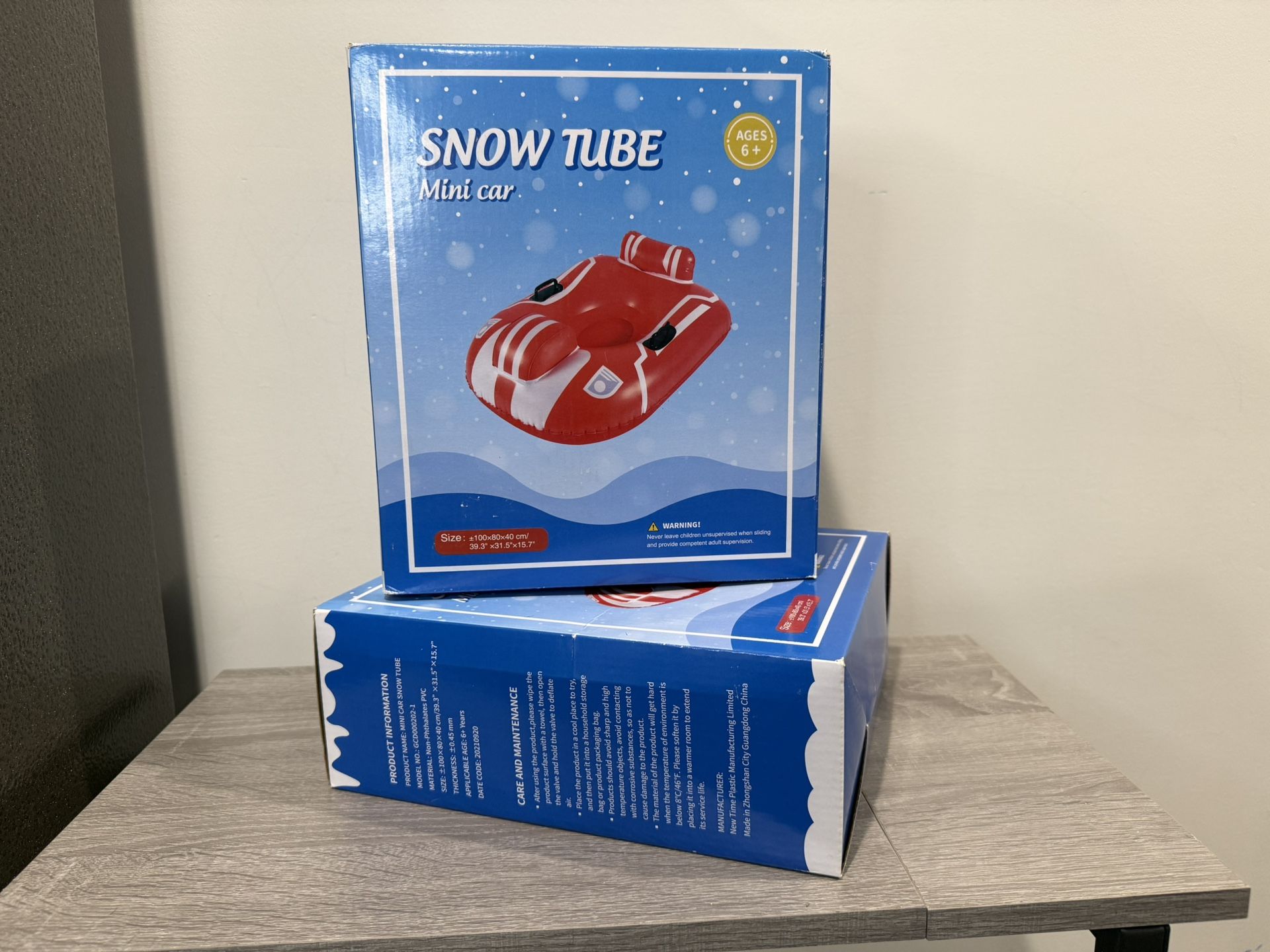 Kids Snow Tube – Mini Car Style – Brand New (2 Available)
