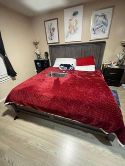 King Size Bed With Frame And Mattress