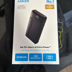 Anker Power Bank 20,000 mAh 