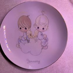 Precious Moments January Collectors Plate