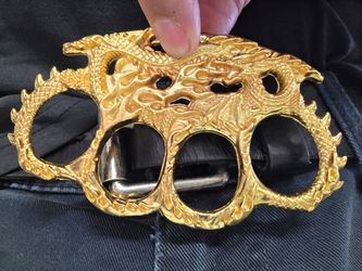 Brass duster belt buckles