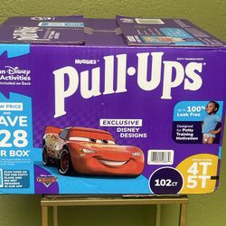 Huggies Pull-Ups  for boys  Disney "Cars 102 $40