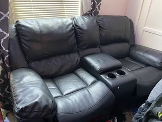 Nice leather couches 120 or best offer