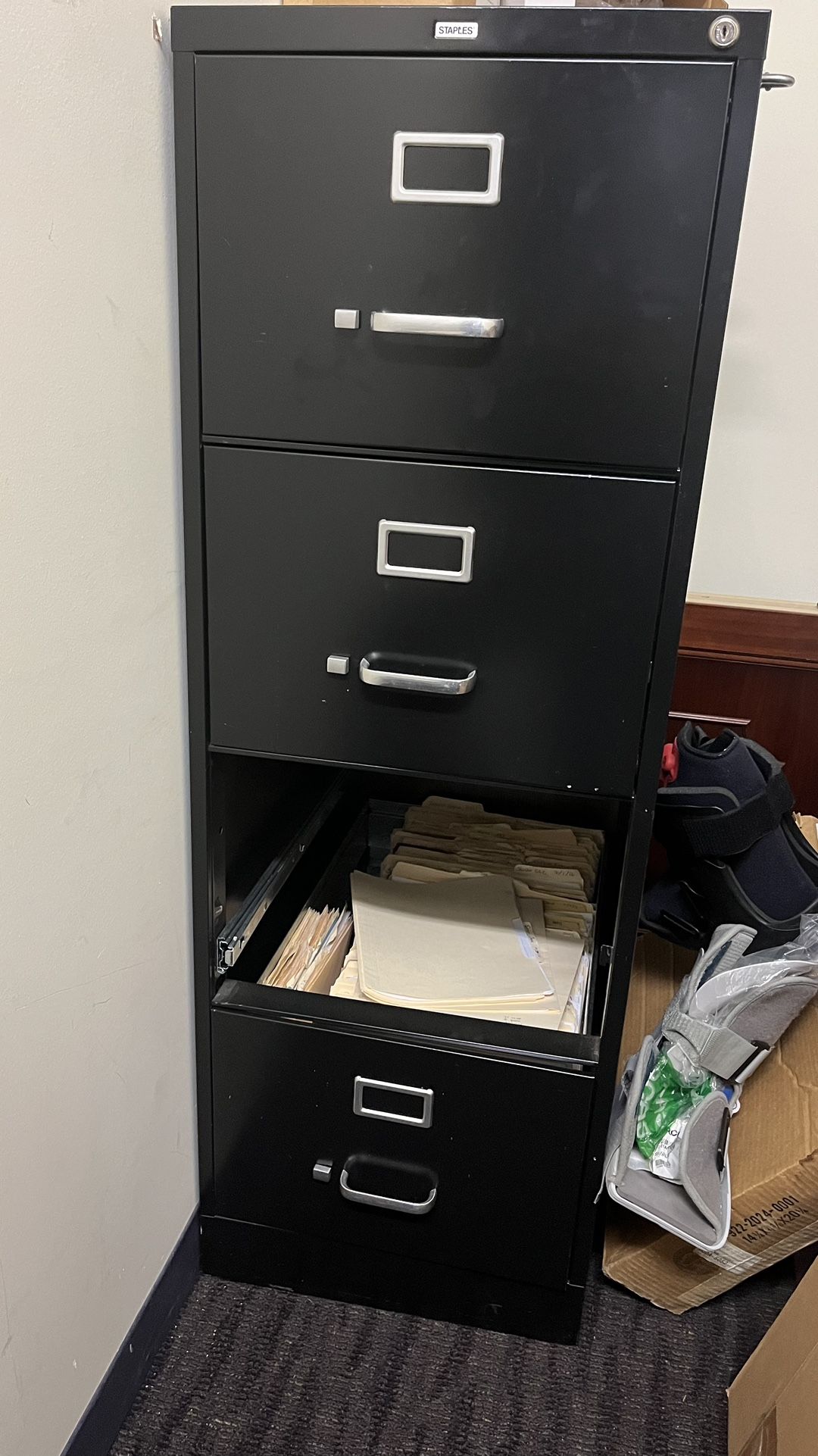 Free Metal File Cabinet, And Adirondack Chair