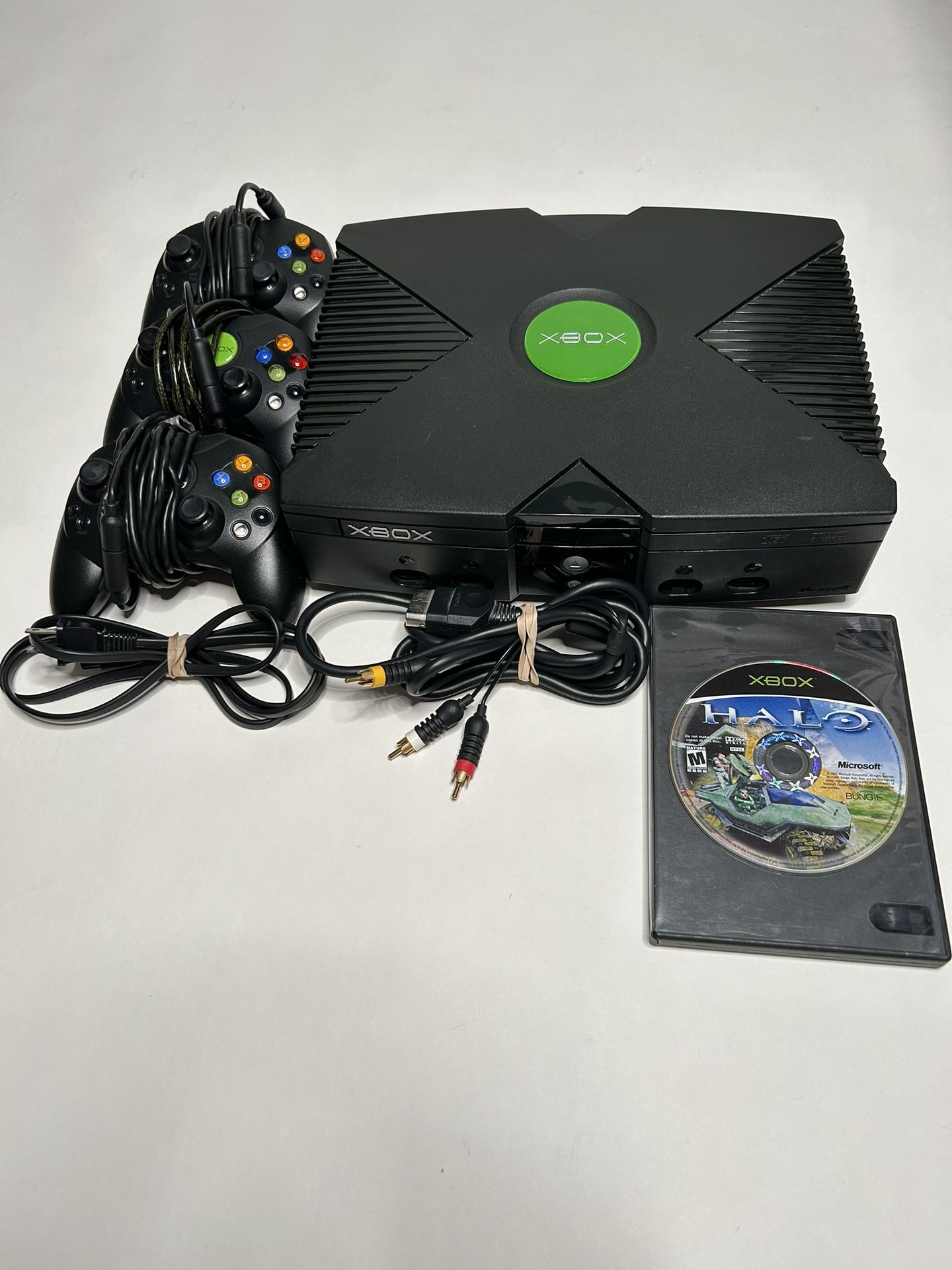 Original xbox cords and controllers sale