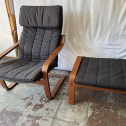 IKEA Poang Chair And Footrest