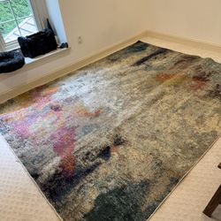 8’ x10’ Multicolor Abstract Rug