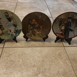 Vintage Collectible Norman Rockwell Plates Bundle