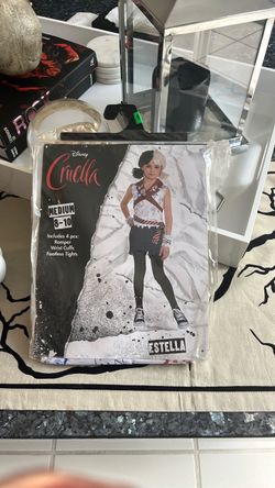 Disney Cruella Estella Girls Costume Medium 8-10