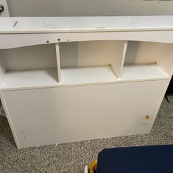 Twin Size Bed, Mattress,sheet Protector, Box Spring, Base, Bookshelf 