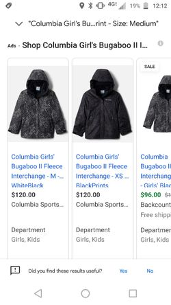 Columbia Girls' Bugaboo II Fleece Interchange Jacket - 3-in-1 All-Weather Winter Coat