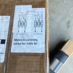Brand new two horse, single phase pool motor