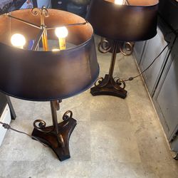 Skyler Table Lamp 3 Light Rustic Torchiere Table Lamp Rustic Metal Designer Accent 35" 