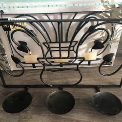 Metal Wall Decor: Candle Holder