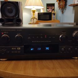 TECHNICS AM/FM  AUDIO /VIDEO STEREO RECEIVER and POSSIBLY FLOOR SPEAKERS