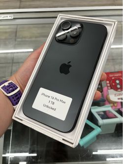 Like new iPhone 16 pro max unlocked cash or $50 down