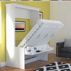 FULL SIZE MURPHY BED WITH DESK BRAND NEW IN BOX NO MATTRESS INCLUIDED