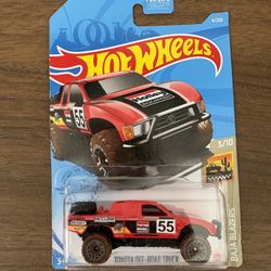 Brand New Unopened Hot Wheels Diecast Car Collectible Red Toyota Off Road Truck