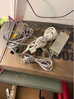 Wii power & video chords
