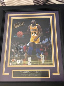 Magic Johnson Signed Framed Photo