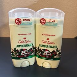 Old Spice Lumbersnack Deodorant Scent Of Fresh Pine 2X9