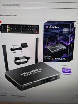 VSeeBox Elite Ultra Android TV Box, 8K Streaming Media Player with Voice Control