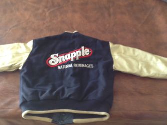 New Authentic Snapple Varsity Jacket