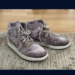 Air Jordan 1 Mid Purple Velvet Sneaker shoes 