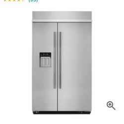JennAir 48” Built-In Side-by-Side Refrigerator – Luxury Stainless Steel